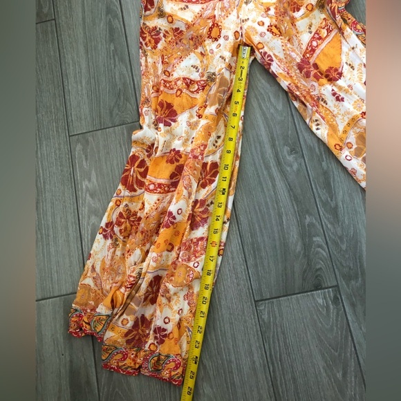 Free People|Carmen Jumpsuit,Boho floral wide leg jumpsuit-off the shoulders••• - Picture 15 of 15